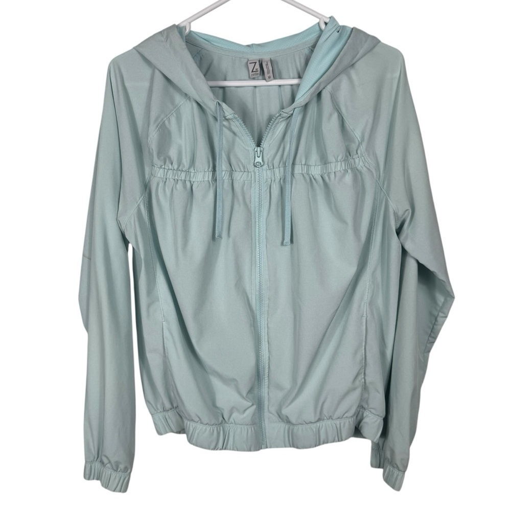 Z by Zella Lightweight Full-Zip Hooded Windbreaker Jacket, Size M